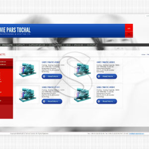 طراحی وب سایت شرکت مهندسی تهویه پارس توچال