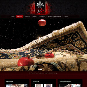 طراحی وبسایت شرکت فرش مشهد اردهال